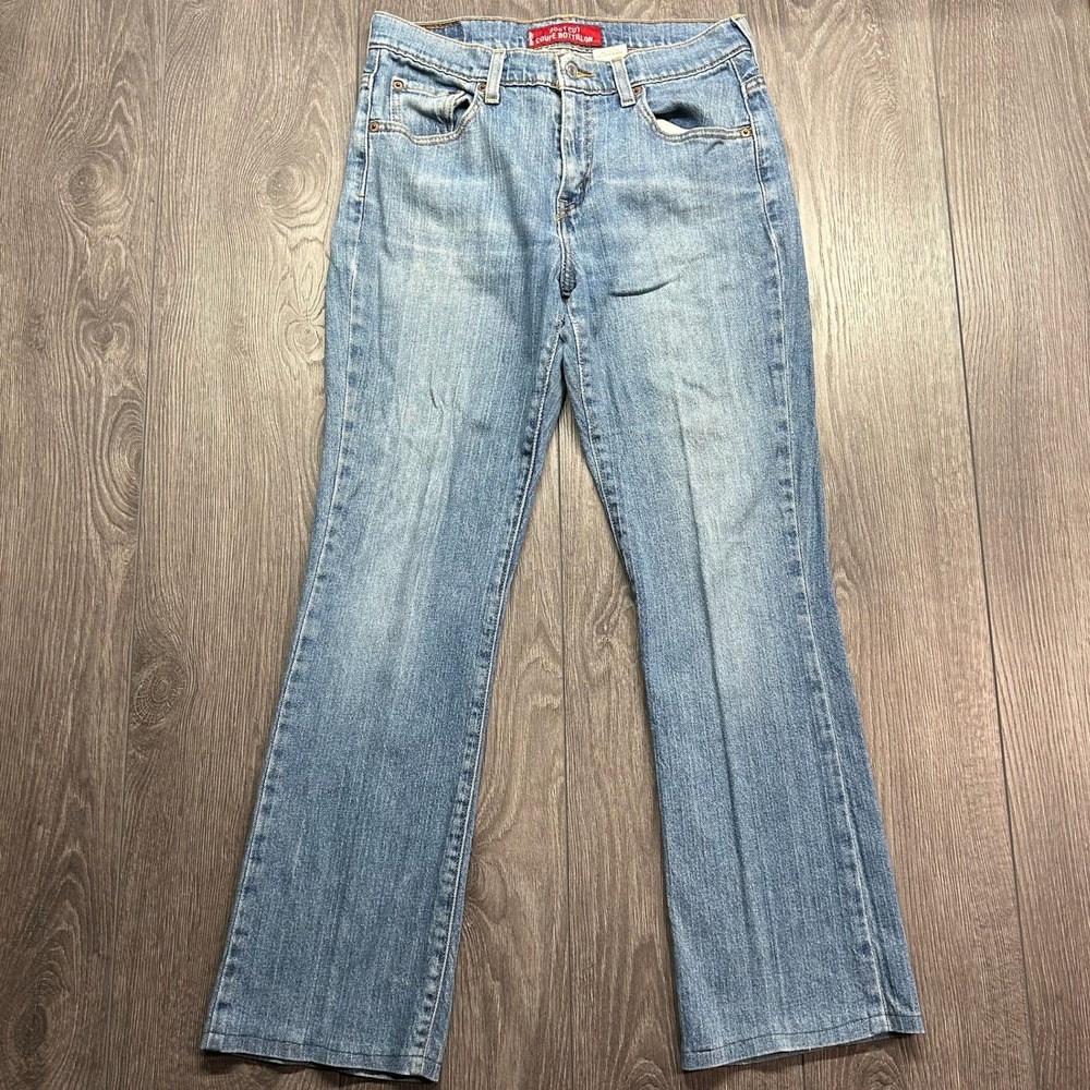 Levis 515 Bootcut Jeans Womens 8M Medium Wash Blue Denim Y2K 29 x 28